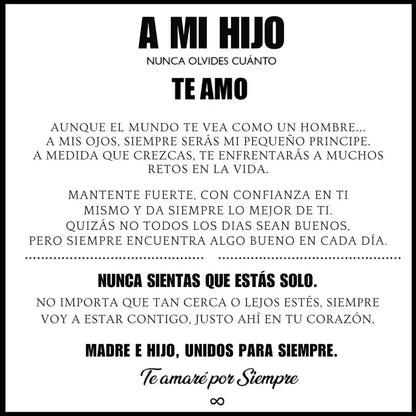 Pulsera de Cuero + Símbolo Amor Infinito | Regalo ideal para tus hijos