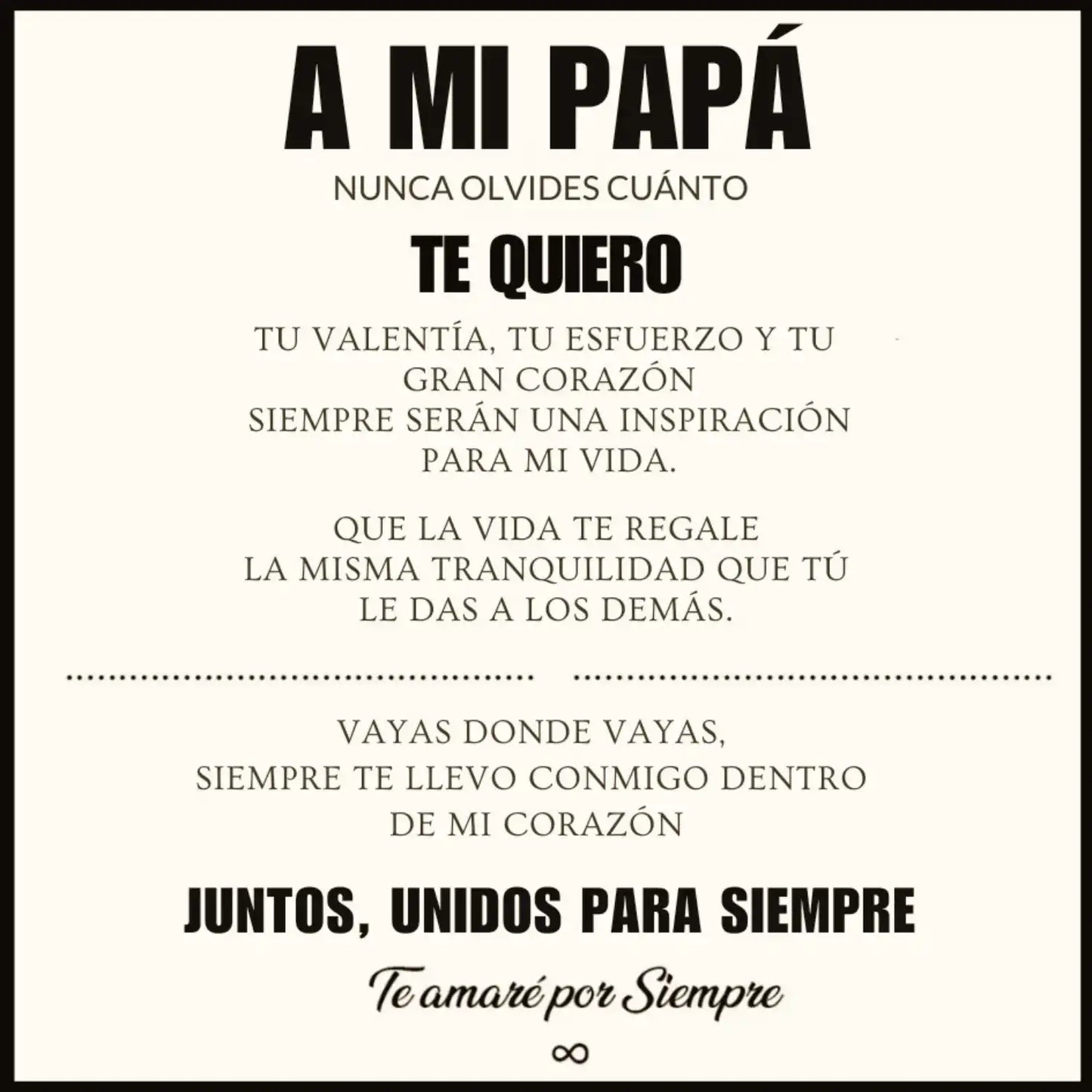 Pulsera de Cuero + Símbolo Amor Infinito | Regalo ideal para tu Papá