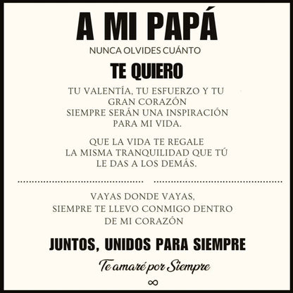Pulsera de Cuero + Símbolo Amor Infinito | Regalo ideal para tu Papá